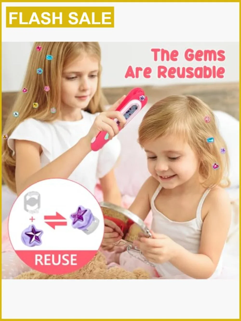Hair Gem Stamper Kit - Bling Hair Styling Tool for Girls